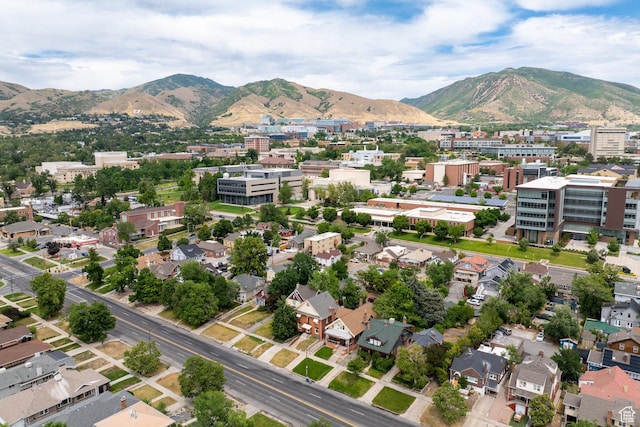 343 S 1300 E, Salt Lake City, UT 84102 - aerial view of property and surrounding area featuring a mountainous background