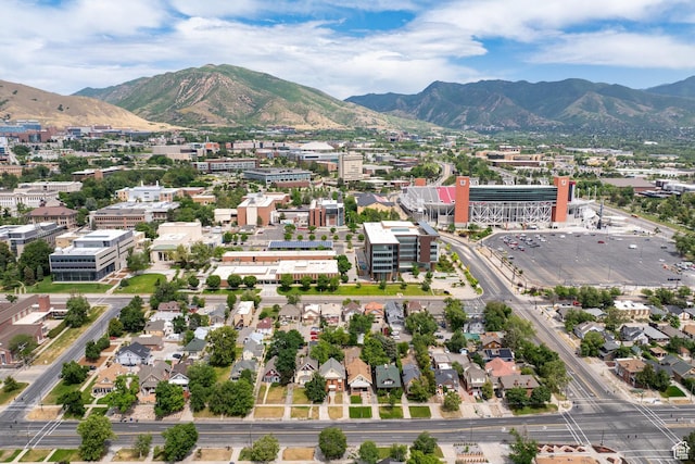 343 S 1300 E, Salt Lake City, UT 84102 - aerial view of property and surrounding area with a mountain backdrop