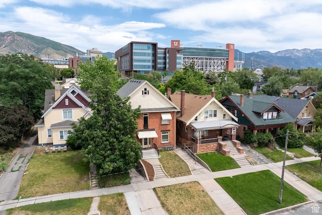343 S 1300 E, Salt Lake City, UT 84102 - aerial view of residential area with mountains