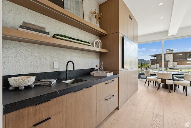 1404 W Ursa Way, Heber City, UT 84032 - bar with light wood-type flooring and recessed lighting