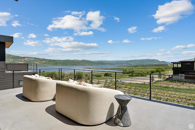 1404 W Ursa Way, Heber City, UT 84032 - patio / terrace featuring a water and mountain view