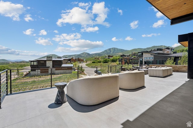 1404 W Ursa Way, Heber City, UT 84032 - patio / terrace featuring a mountain view and a residential view