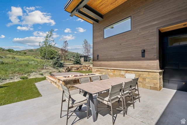 1404 W Ursa Way, Heber City, UT 84032 - view of patio / terrace featuring outdoor dining space