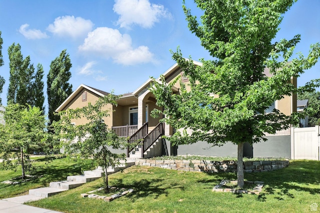 3707 S Panorama Dr, Saratoga Springs, UT 84045 - view of front of home with stucco siding