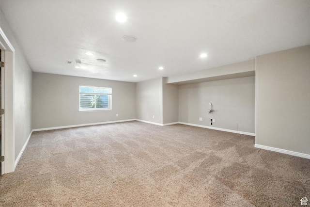 3707 S Panorama Dr, Saratoga Springs, UT 84045 - carpeted spare room with recessed lighting and baseboards