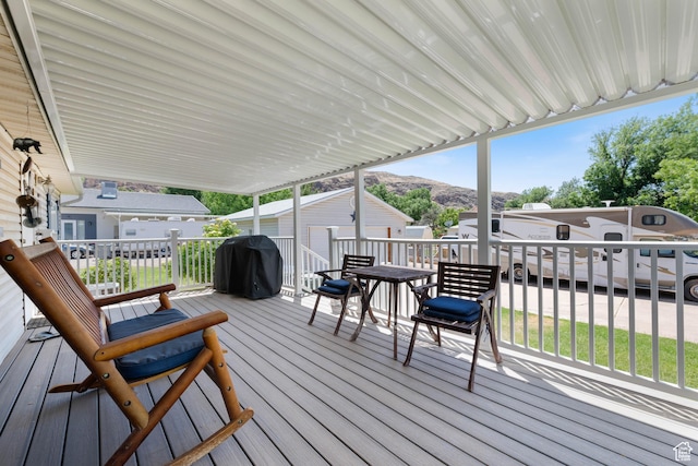 10 E 200 N, La Verkin, UT 84745 - wooden terrace with area for grilling