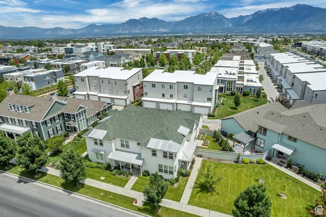 10363 S Silver Mine Rd, South Jordan, UT 84009 - aerial view of residential area with a mountain backdrop