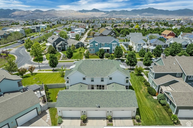 10363 S Silver Mine Rd, South Jordan, UT 84009 - aerial view of residential area featuring mountains