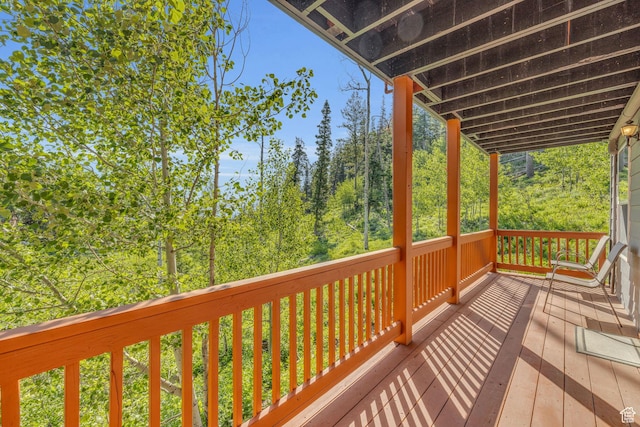 1624 Pine Cone Cir, Coalville, UT 84017 - view of wooden deck