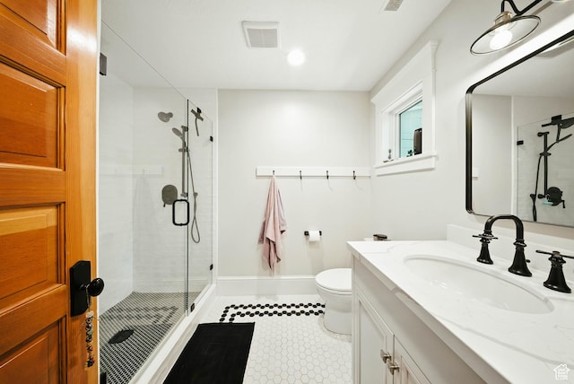 1734 E Spring Ln, Holladay, UT 84117 - full bath featuring a stall shower, vanity, and recessed lighting