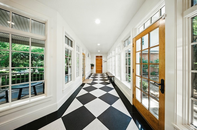 1734 E Spring Ln, Holladay, UT 84117 - hall featuring tile patterned floors and recessed lighting
