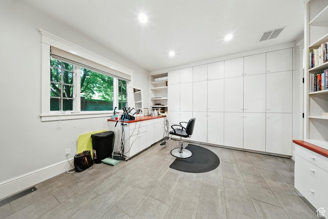 1734 E Spring Ln, Holladay, UT 84117 - home office featuring recessed lighting and light wood-style flooring