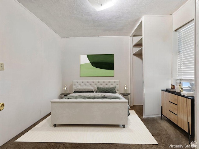 615 E 420 N, Provo, UT 84606 - bedroom featuring dark colored carpet and a textured ceiling