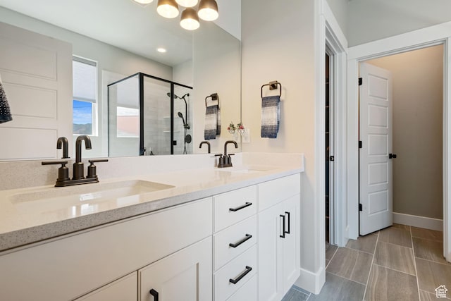 507 W 2030 N, Tooele, UT 84074 - bathroom with double vanity and a stall shower