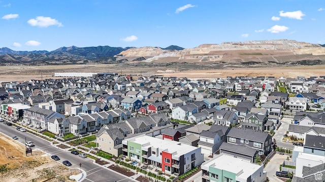 11568 S Watercourse Rd, South Jordan, UT 84009 - aerial view of residential area with a mountain backdrop