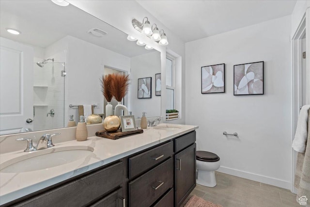 11568 S Watercourse Rd, South Jordan, UT 84009 - bathroom featuring double vanity and a shower