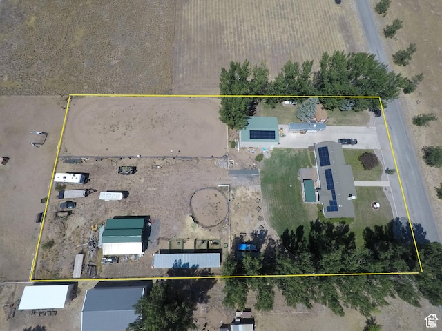 1954 S 850 W, Preston, ID 83263 - aerial overview of property's location with property boundaries highlighted