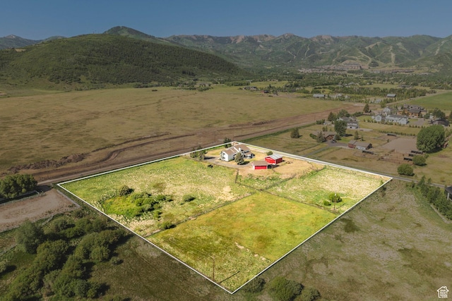 266 Old Ranch Rd W, Park City, UT 84098 - view of rural area featuring property boundaries highlighted and a mountain backdrop