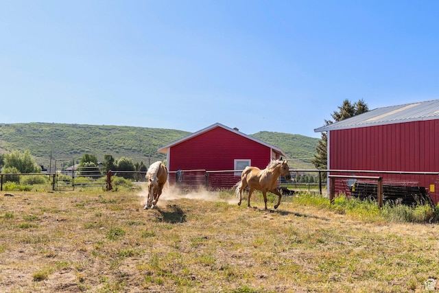 266 Old Ranch Rd W, Park City, UT 84098 - view of yard with an outbuilding and a view of countryside
