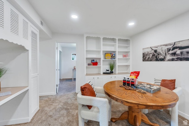 780 Loader Dr, Pleasant Grove, UT 84062 - dining space with light colored carpet and recessed lighting