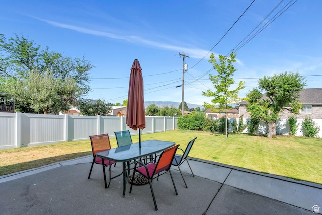 780 Loader Dr, Pleasant Grove, UT 84062 - fenced backyard featuring a patio and outdoor dining area