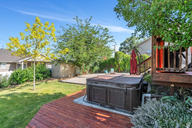 780 Loader Dr, Pleasant Grove, UT 84062 - deck with a hot tub and a yard