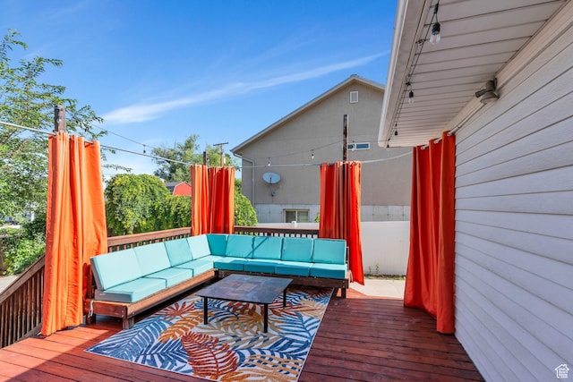 780 Loader Dr, Pleasant Grove, UT 84062 - wooden deck featuring an outdoor hangout area