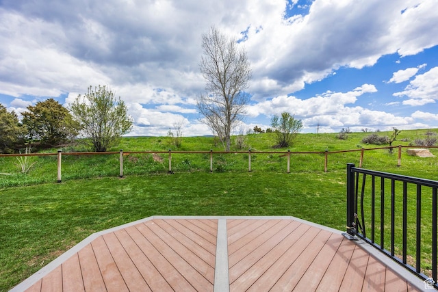 983 Mountain Willow Ln, Park City, UT 84098 - wooden deck with a view of rural / pastoral area and a lawn