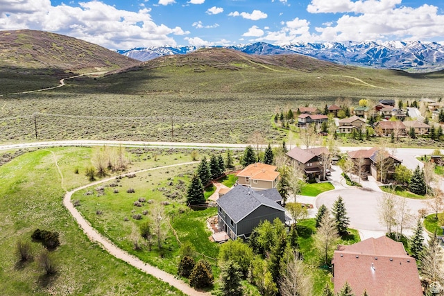 983 Mountain Willow Ln, Park City, UT 84098 - aerial view of residential area featuring a mountain backdrop