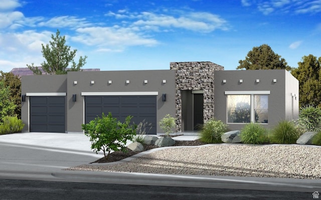 46 Rosalia Rdg, St George, UT 84770 - contemporary house with a garage, stucco siding, and concrete driveway