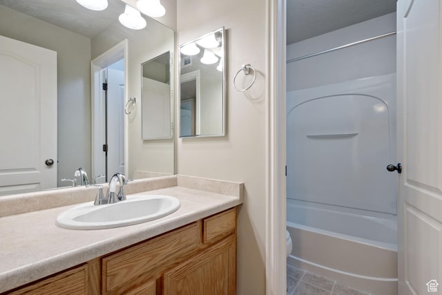 211 E Spencer Peak Way Unit H6, Draper, UT 84020 - full bath featuring vanity,  shower combination, and tile patterned floors
