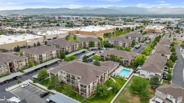 211 E Spencer Peak Way Unit H6, Draper, UT 84020 - drone / aerial view of mountains and a pool area