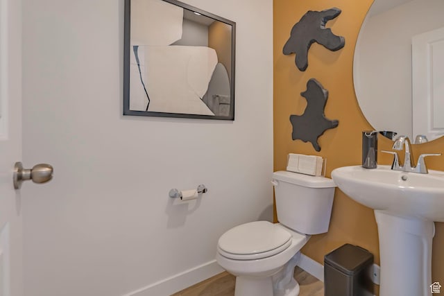 1710 N 784 W, Salem, UT 84653 - half bathroom with baseboards and wood finished floors