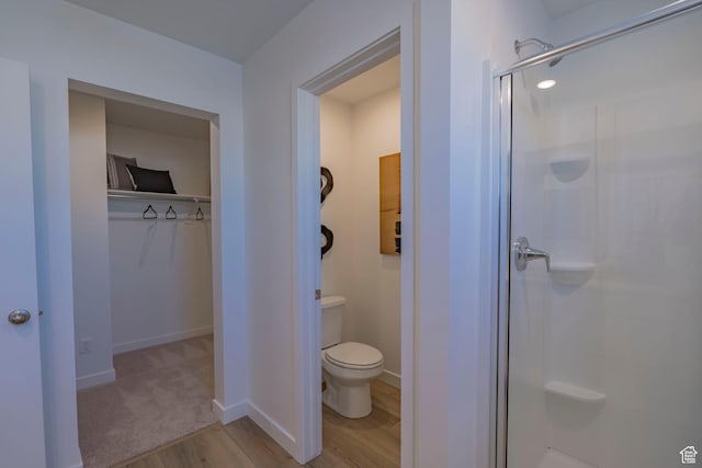 1710 N 784 W, Salem, UT 84653 - full bath with a shower stall, wood finished floors, and a spacious closet