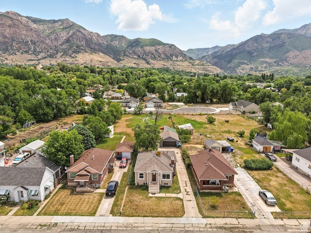 1116 S Liberty Ave, Ogden, UT 84404 - aerial perspective of suburban area featuring a mountainous background