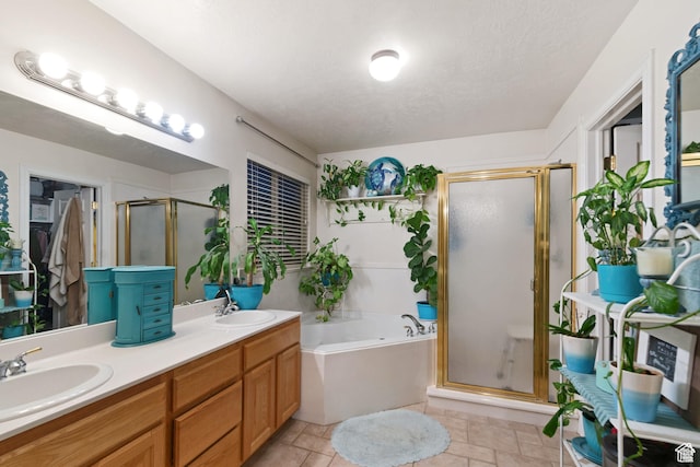 969 S Cove Rd, Saratoga Springs, UT 84045 - bathroom with a stall shower, a garden tub, and double vanity
