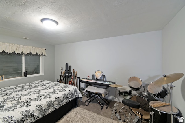 969 S Cove Rd, Saratoga Springs, UT 84045 - carpeted bedroom featuring a textured ceiling
