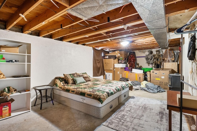 4895 W Pavant Ave, West Valley City, UT 84120 - bedroom with concrete floors