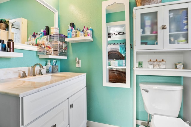 4895 W Pavant Ave, West Valley City, UT 84120 - half bath featuring vanity and a textured wall