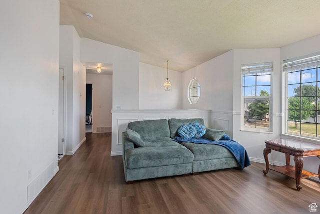 387 W 1900 S, Clearfield, UT 84015 - living room featuring wood finished floors and baseboards