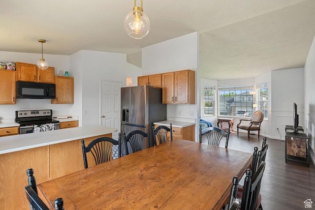 387 W 1900 S, Clearfield, UT 84015 - dining space with dark wood finished floors
