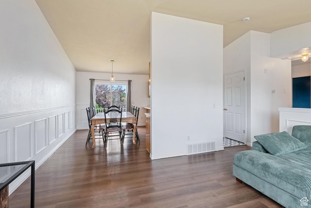 387 W 1900 S, Clearfield, UT 84015 - living area featuring dark wood-type flooring and wainscoting