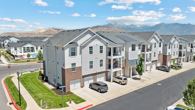 4064 W 1850 N Unit F302, Lehi, UT 84043 - aerial view of residential area featuring a mountain backdrop