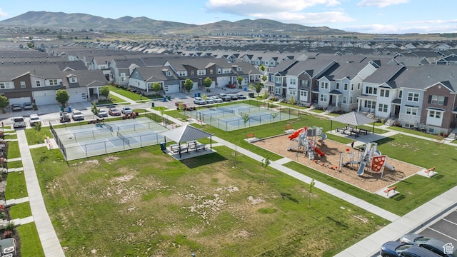 4064 W 1850 N Unit F302, Lehi, UT 84043 - aerial view of residential area with a mountainous background