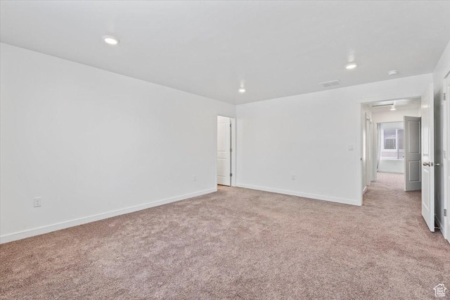 1734 E Muss Dr, Eagle Mountain, UT 84005 - empty room with light colored carpet and recessed lighting