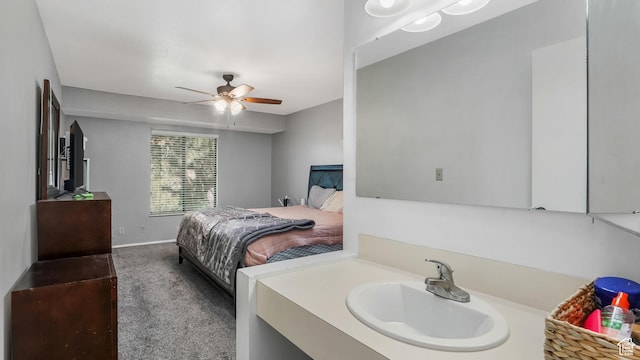 5667 S Aspen Ct E, South Ogden, UT 84403 - bedroom with carpet floors and a ceiling fan