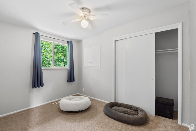 4299 Monroe Blvd, South Ogden, UT 84403 - carpeted bedroom featuring a closet and ceiling fan