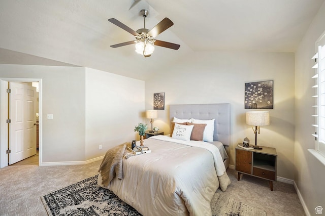 2051 E 1180 S, Spanish Fork, UT 84660 - carpeted bedroom with lofted ceiling and a ceiling fan