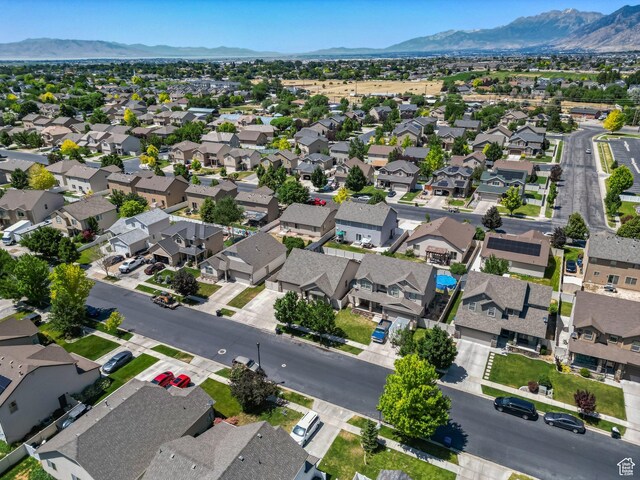 2051 E 1180 S, Spanish Fork, UT 84660 - aerial view of residential area with a mountain backdrop