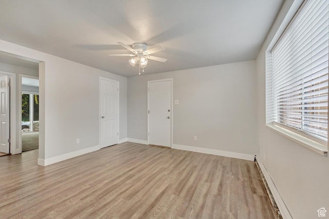 641 E Swenson Ave Unit 1, Springville, UT 84663 - spare room with a ceiling fan and light wood-style floors